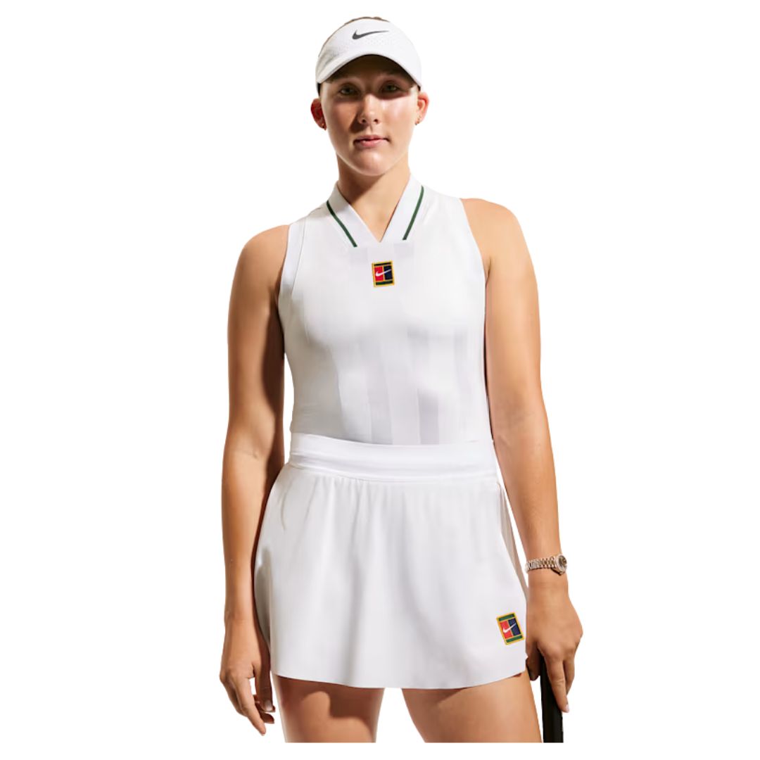 Nike Court Slam Women Tank Top White - Tennis tøj