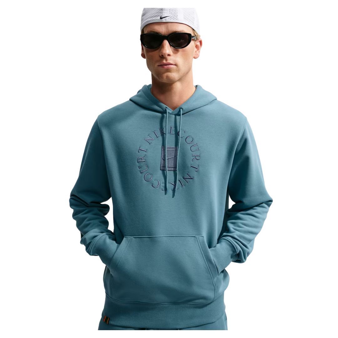 Nike Court Heritage Dri-FIT Hoodie - Unisex Hoodie - Blå - S