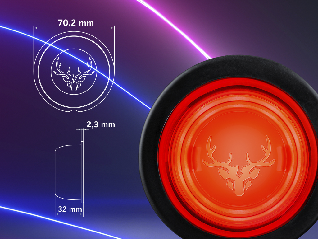 FREEDOM VIKING DARK RED POSITION LIGHT - Strands