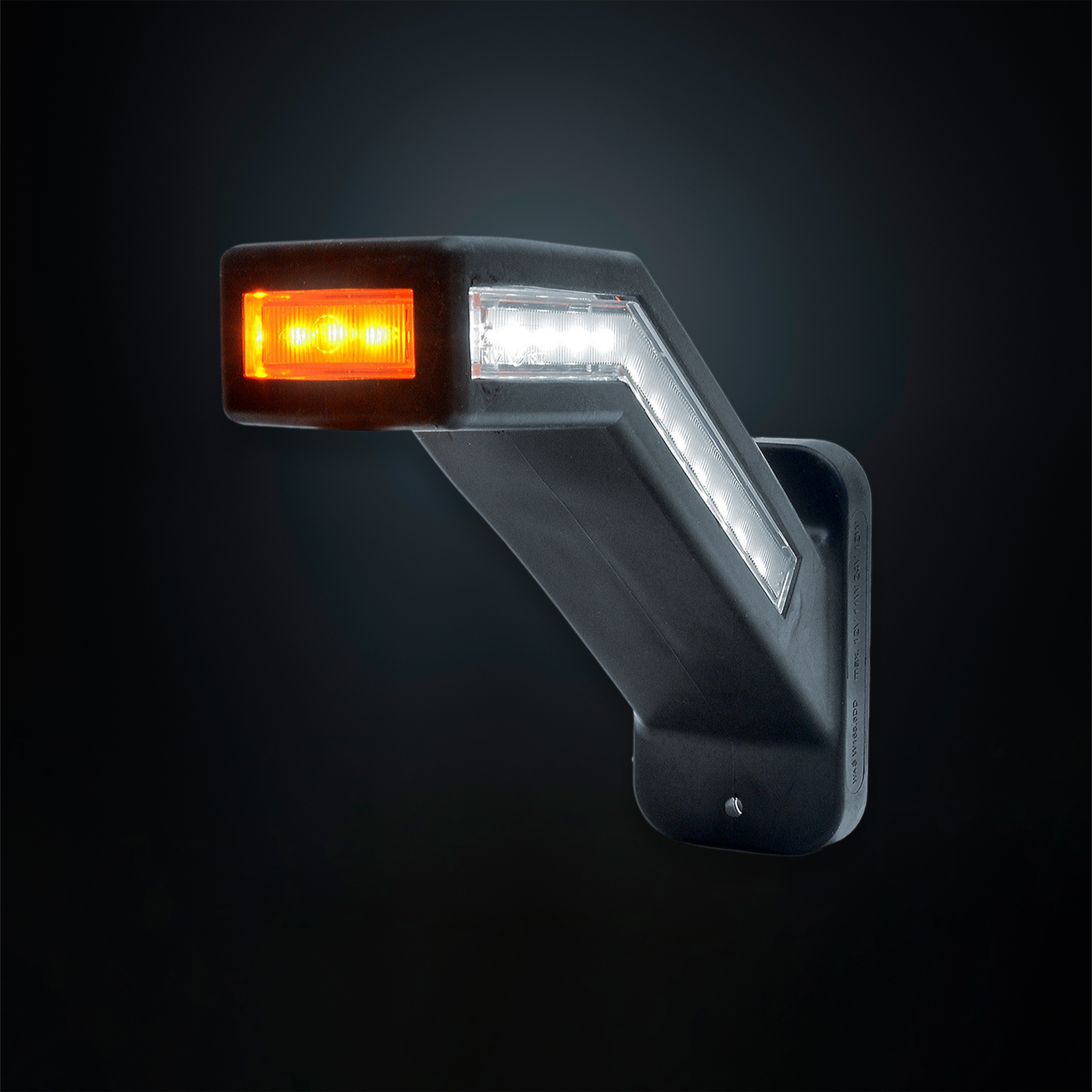 STRANDS RUBBER ARM RIGHT 5 FUNC. POSITION LIGHT WITH DYN. INDICATOR