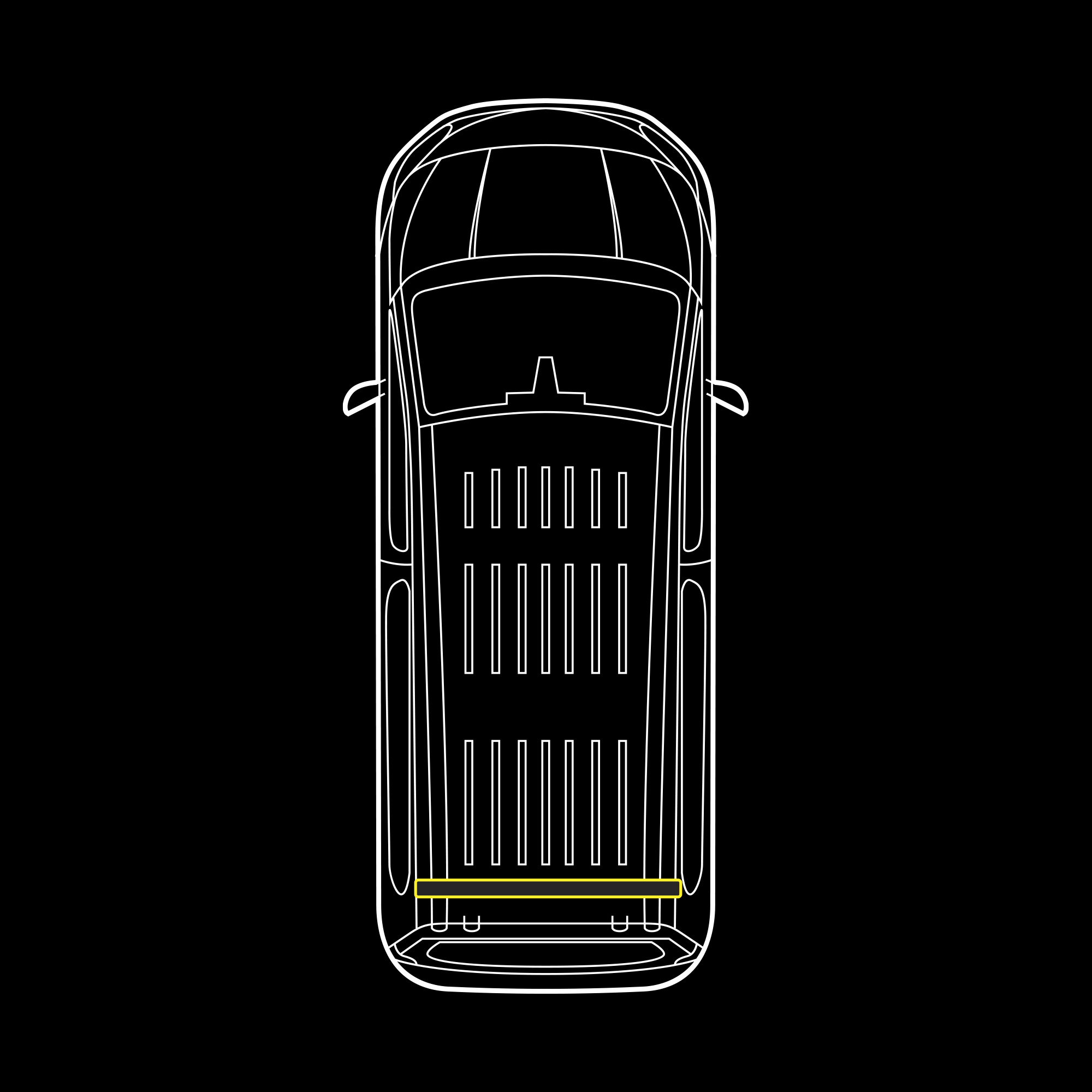Rear-mounted Cruise Light suitable Opel Vivaro 2014-2019