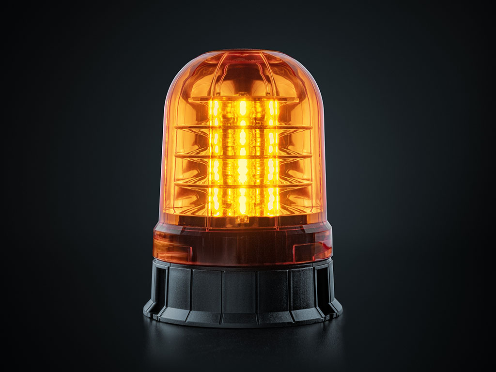 BIG ENERGY XL WARNING LIGHT BEACON AMBER LENS - Strands