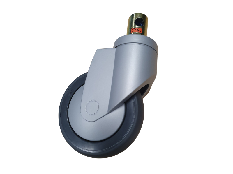 Castor, Braking, Single Wheel, 125mm, Tente, to suit Wissner Bosserhoff Sentida 6 Bed