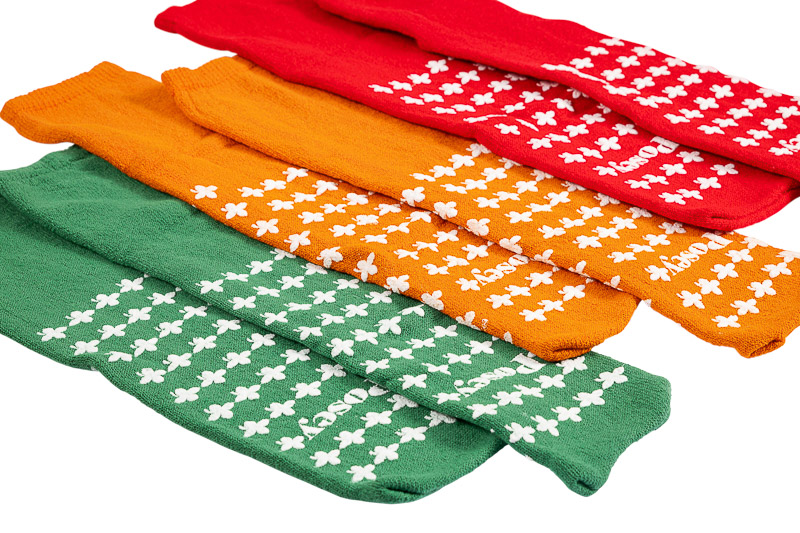 5 Sets New Posey Hospital Socks Non Slip Size M Fall Management Double