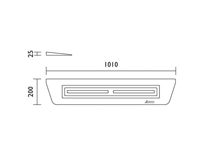 Raven TR025 Rubber Threshold Ramp - 25mm x 1010mm