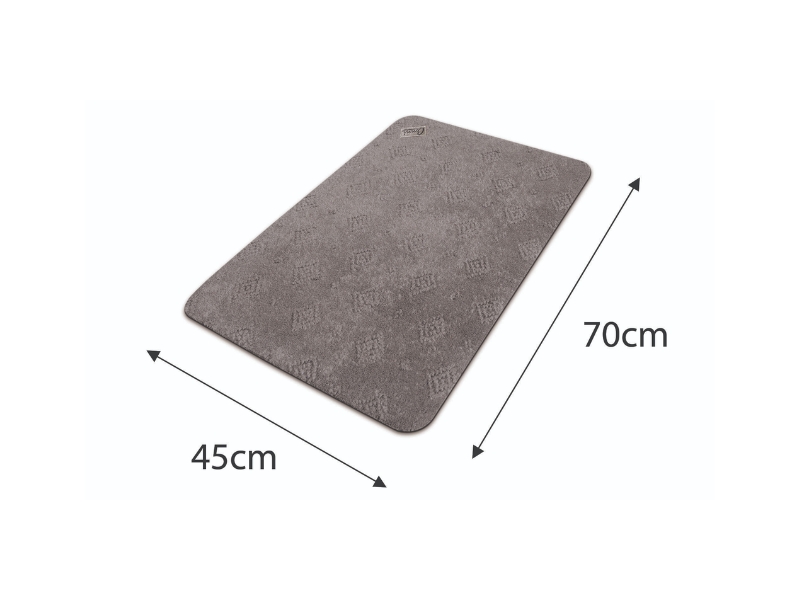 Floor Mat, Charcoal, Absorbent, Anti Slip, Washable, 45 x 70cm, Conni