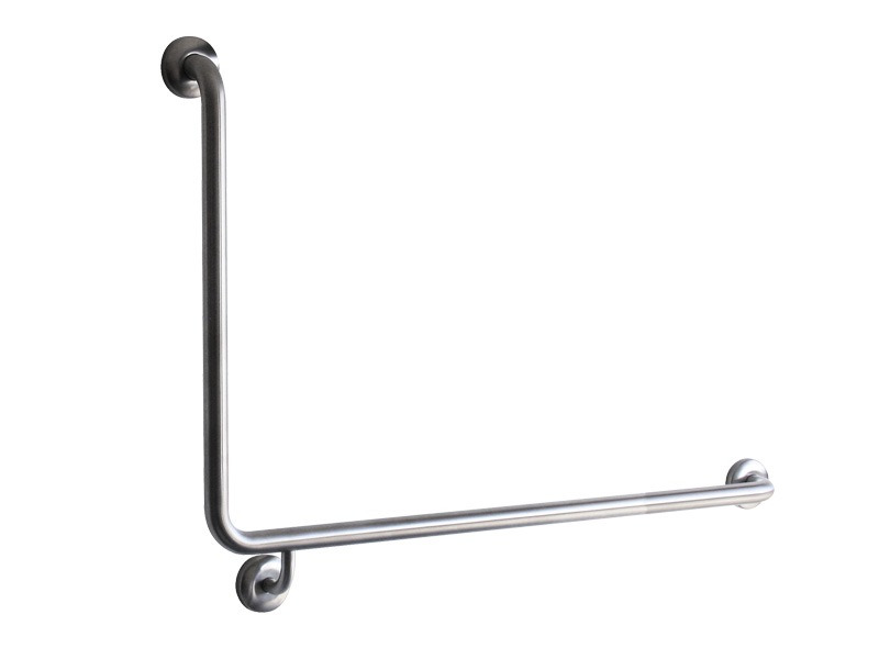Recessed Grab Rails 90° Right Hand Stainless Steel Grab Rail 840 x 600mm Unicare
