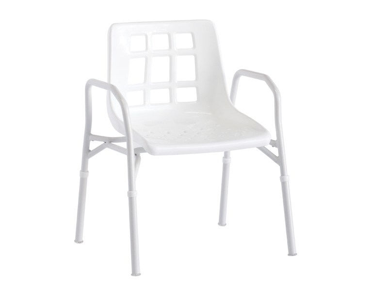 Shower Chair, Extra Care, Aluminium, with Arms, 510mm