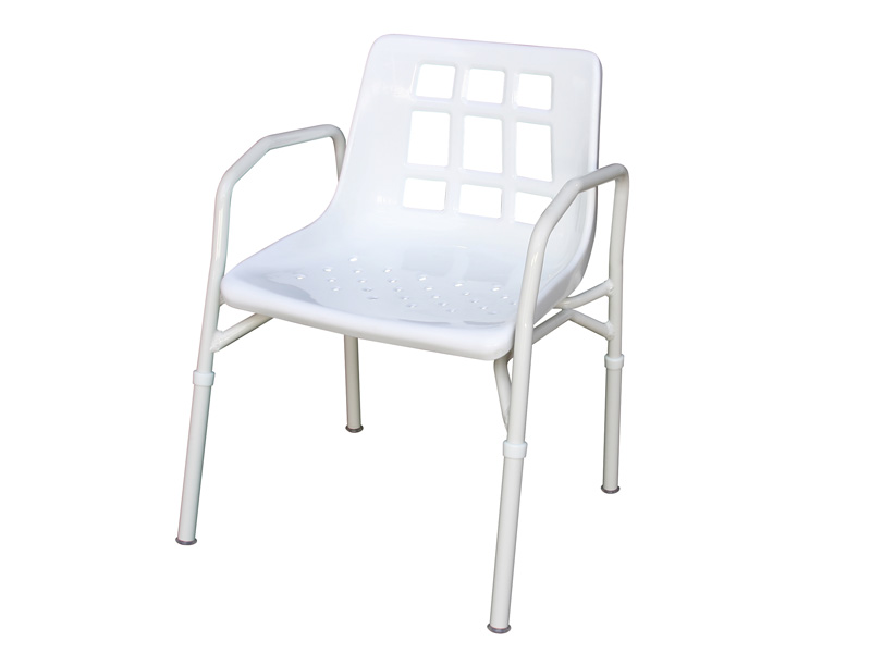 Ansa Shower Chair, Aluminium, with Arms