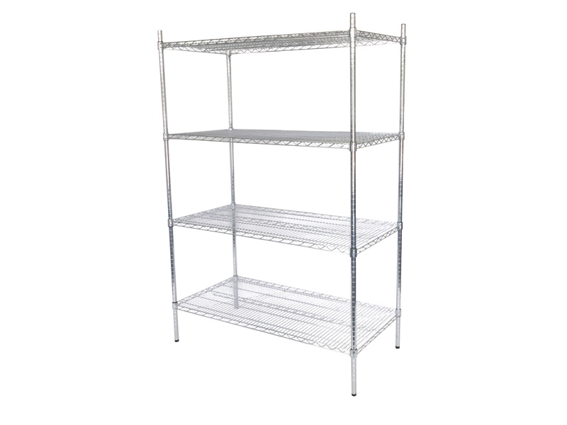 Wire Shelving, 610 x 1220 x 1800mm, Chrome, 5 Shelves, without Castors, Unicare