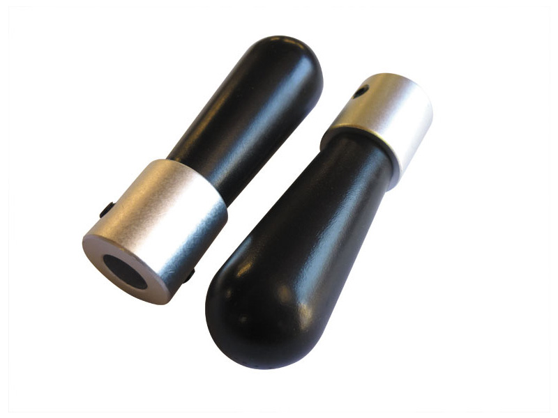 Brake Lever Knob, with Grub Screws, Plastic, Black, Ansa to suit Relax