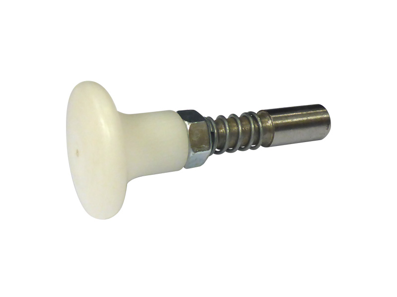 Pin, Rail Release, with White Knob, Alrick, to suit Horizontal Bed Rail