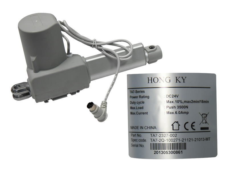 Linear Actuator, 100mm (4in.), Grey, 6 Pin Round Plug, Ansa, to suit Xcel Homecare Bed