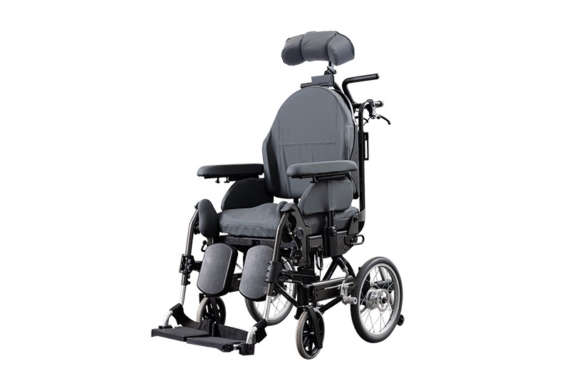 Wheelchair, Relax, Transit, Tilt & Recline, with Drum Brake, 410mm