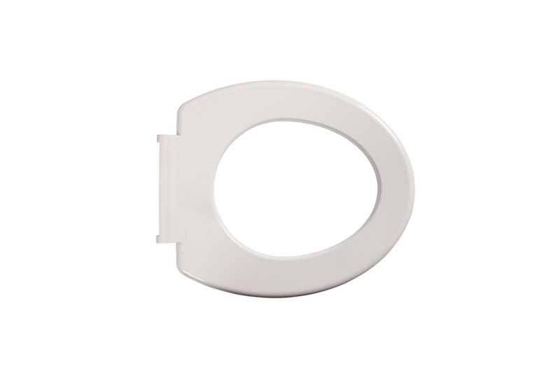 Toilet Seat Lid, Plastic, White, Ansa, to suit Folding Over Toilet Frame