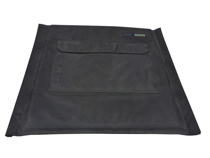 Backrest Upholstery, 460mm (18in.), Nylon, Black, Ansa, to suit Ansa Echo Ward Manual Wheelchair