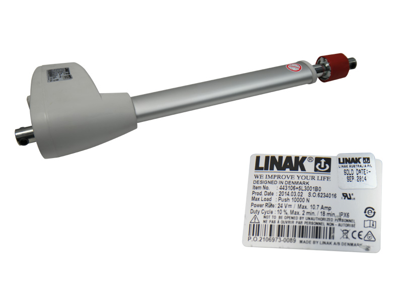 Linear Actuator, 300mm (12in.), Grey, Single Pin Mono Plug, Linak LA44, to suit Allegro Sonata Lifting Hoist