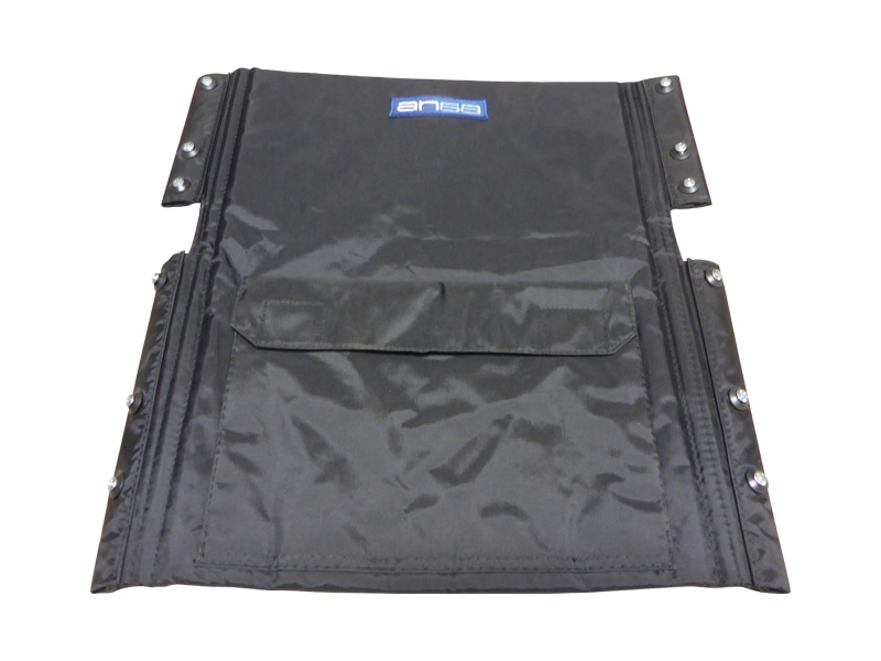 Backrest Upholstery, 410mm (16in.), Nylon, Black, with Pocket, Ansa, to suit Tourer Manual Wheelchair
