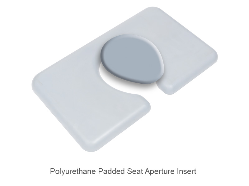 Seat Aperture Insert, Polyurethane, Grey, Juvo, to suit Closed Front Seat