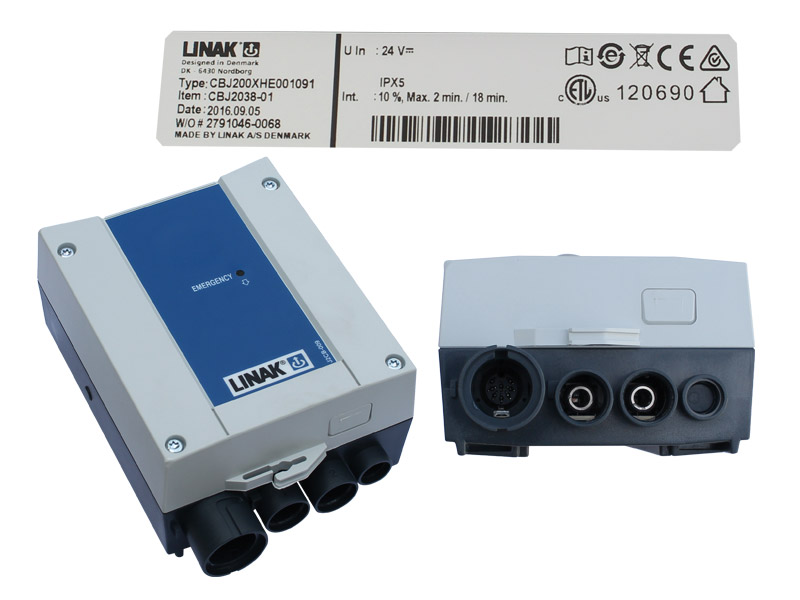 Control Box, 2 Channel, Linak CBJ2, to suit Howard Wright Shower Trolley