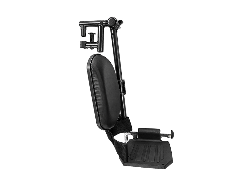Wheelchair Accessories, Elevating Legrest, Left, Aluminium, Matt Black, Mushroom Style Release Lever, Unicare, to suit Aura Wheelchair