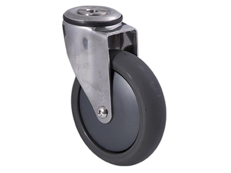 Castor, Non-Braking, 125mm (5in.), Stainless Steel, Fallshaw