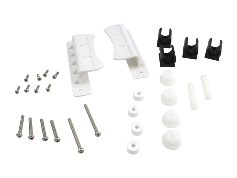 Pan Runner, Plastic, White, Pair, with Bolts and Clips, Ansa, to suit 1360 Mobile Shower Chair