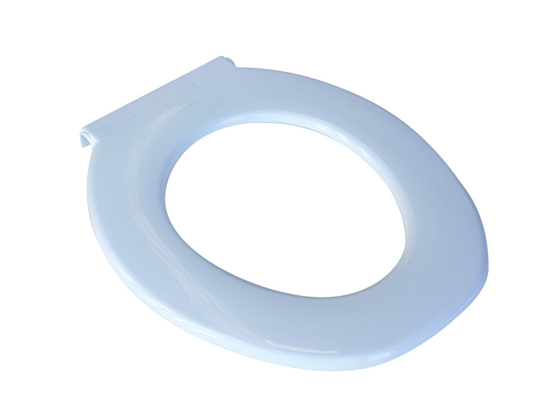 Toilet Seat, Plastic, White, Ansa, to suit Over Toilet Frame and Bedside Commode
