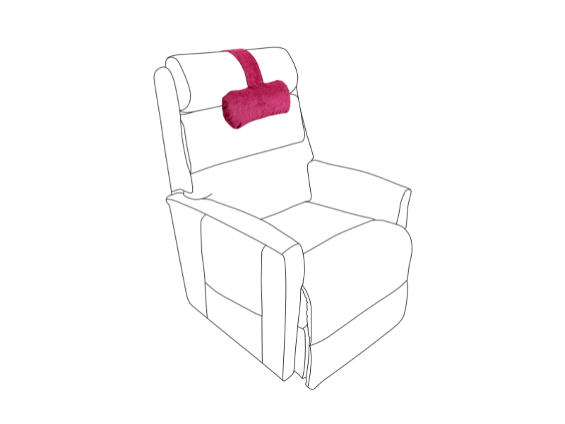 Recliner Chair Accessories, Jes-Ca Head Pillow, Burgundy