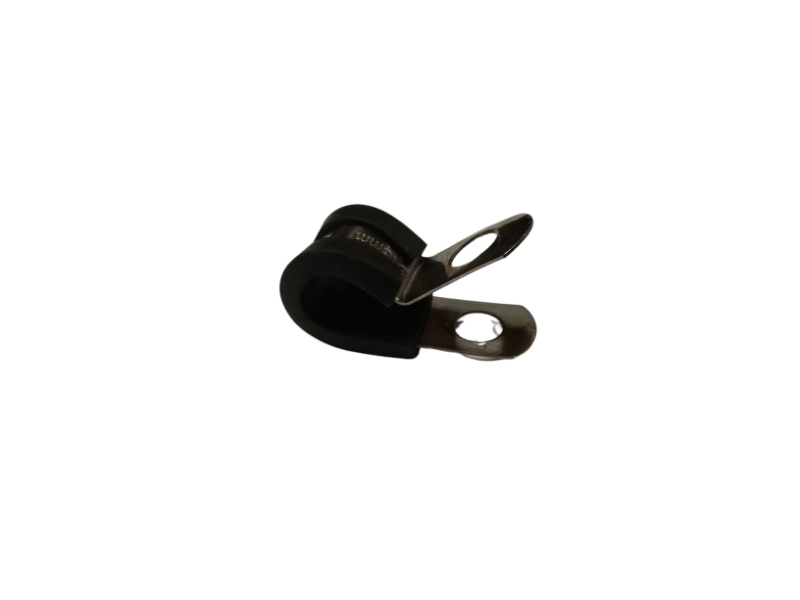 Handset Clamp, P Clip, Rubber Coated Metal, 10mm, Modsel, to suit Patient Trolley