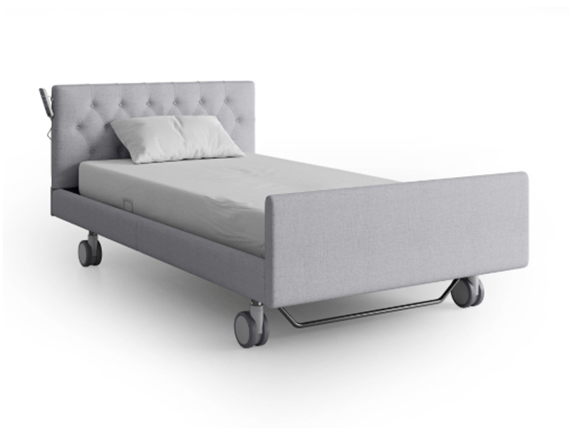 Nursing Bed Complete, Single, Upholstered Granite, Xcel 3