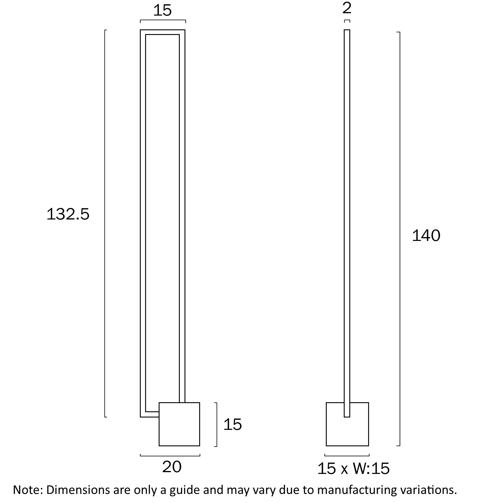 dimensions