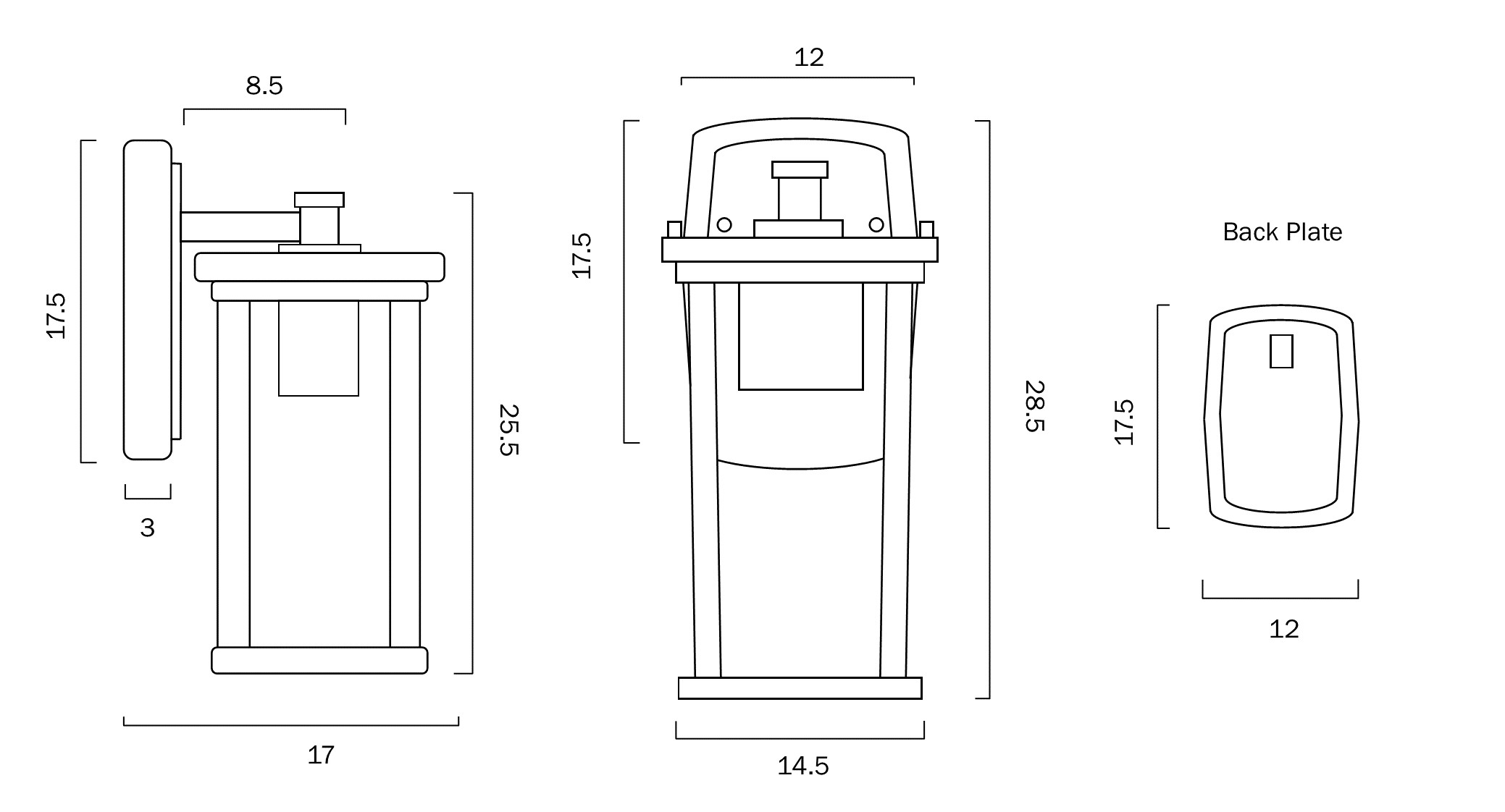 dimensions