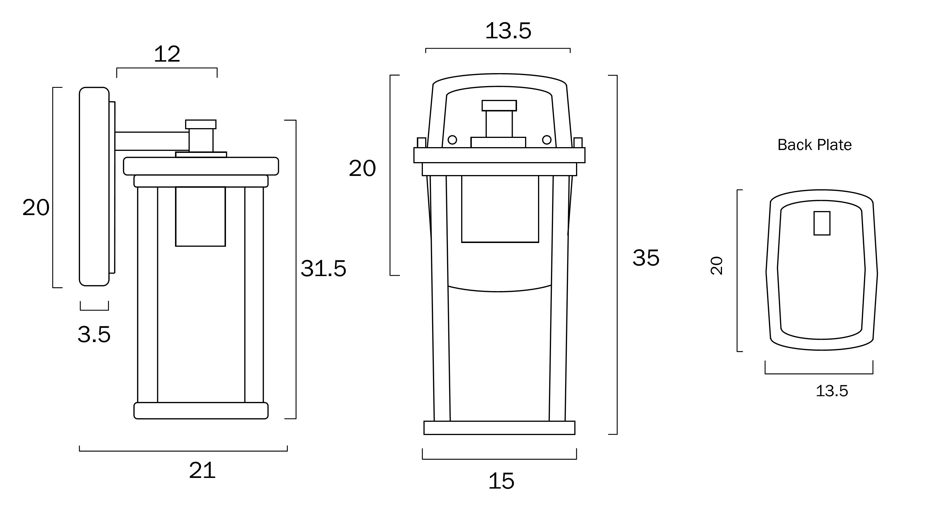 dimensions