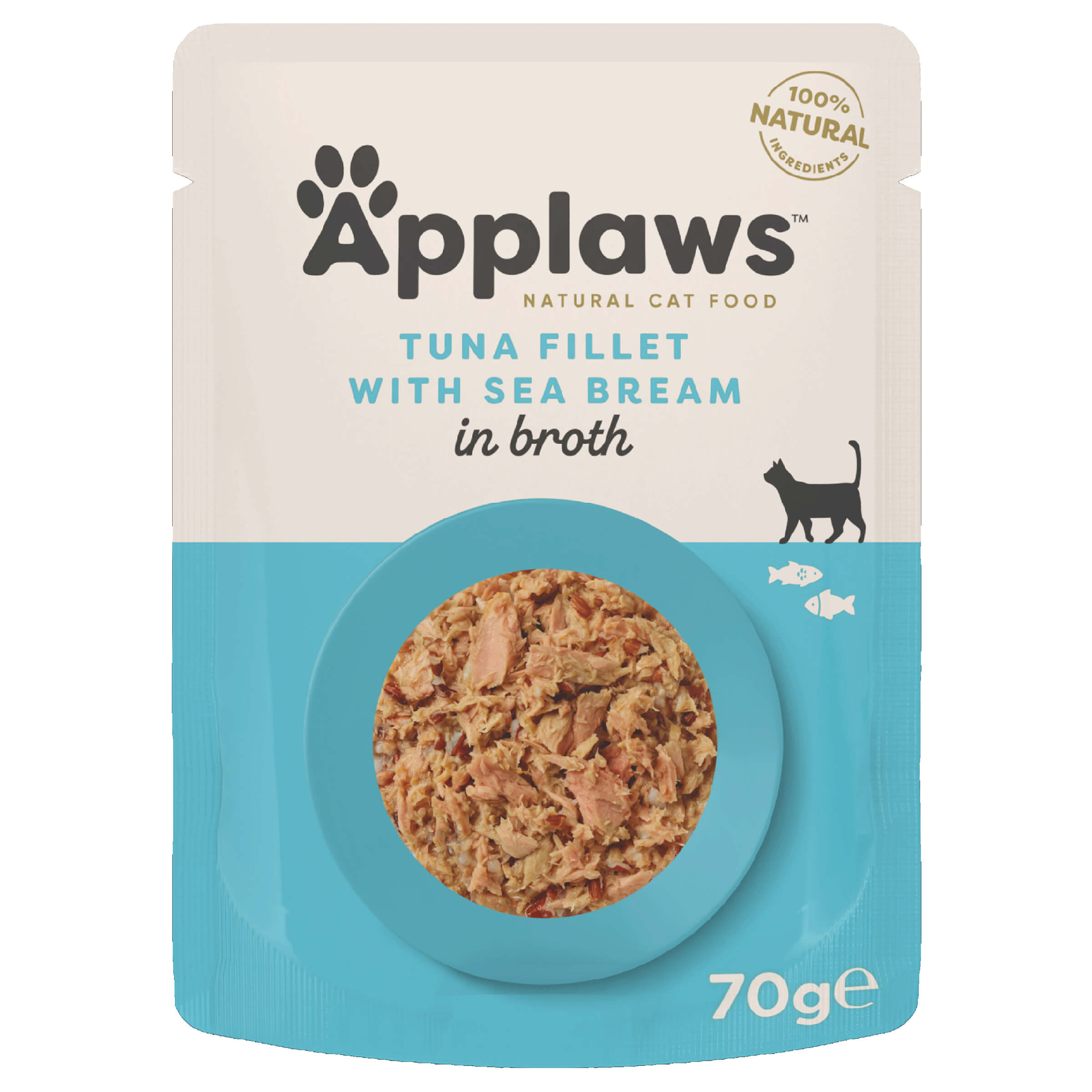 Applaws Pouch Tuna Filet & Seabream 12 x 70 g