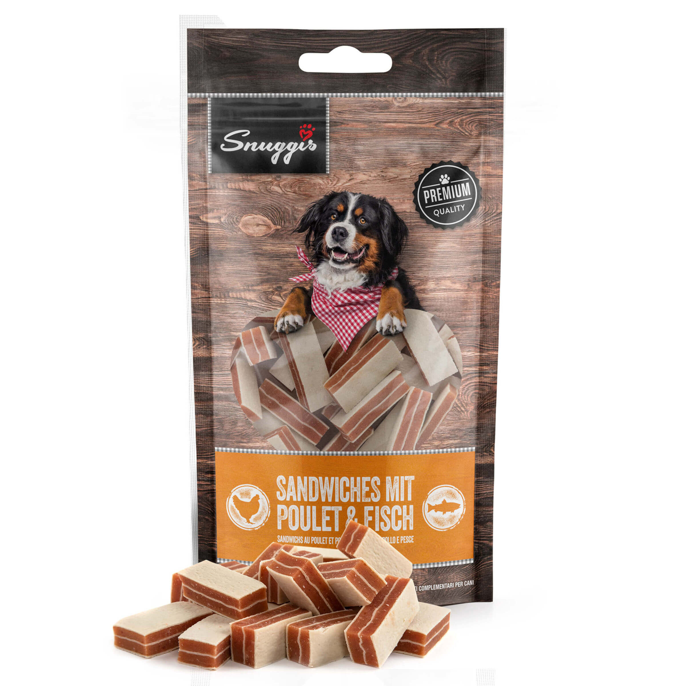 Snuggis Sandwiches Poulet & Fisch 130 g