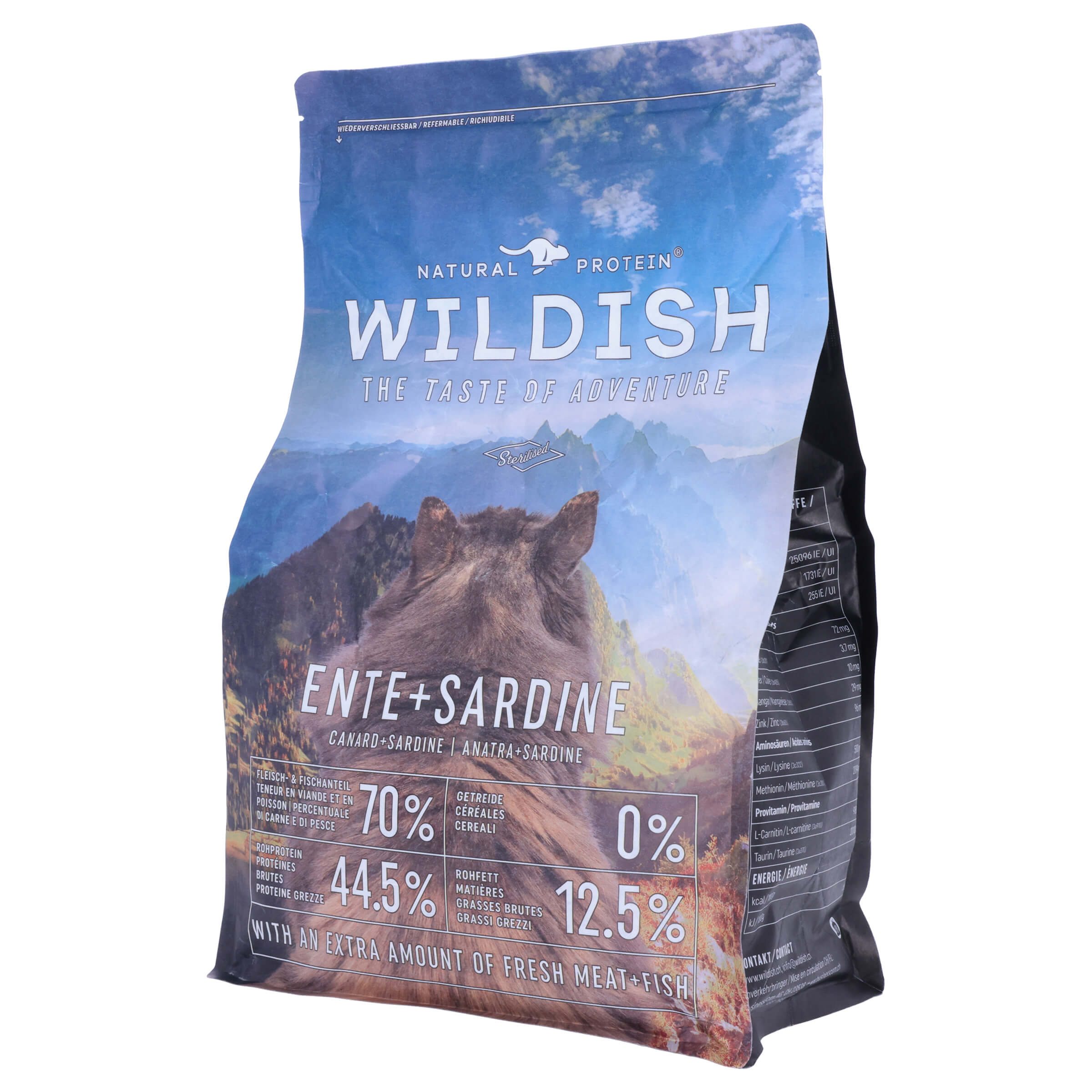 Wildish Cat Sterilised Ente + Sardinen 2.5 kg