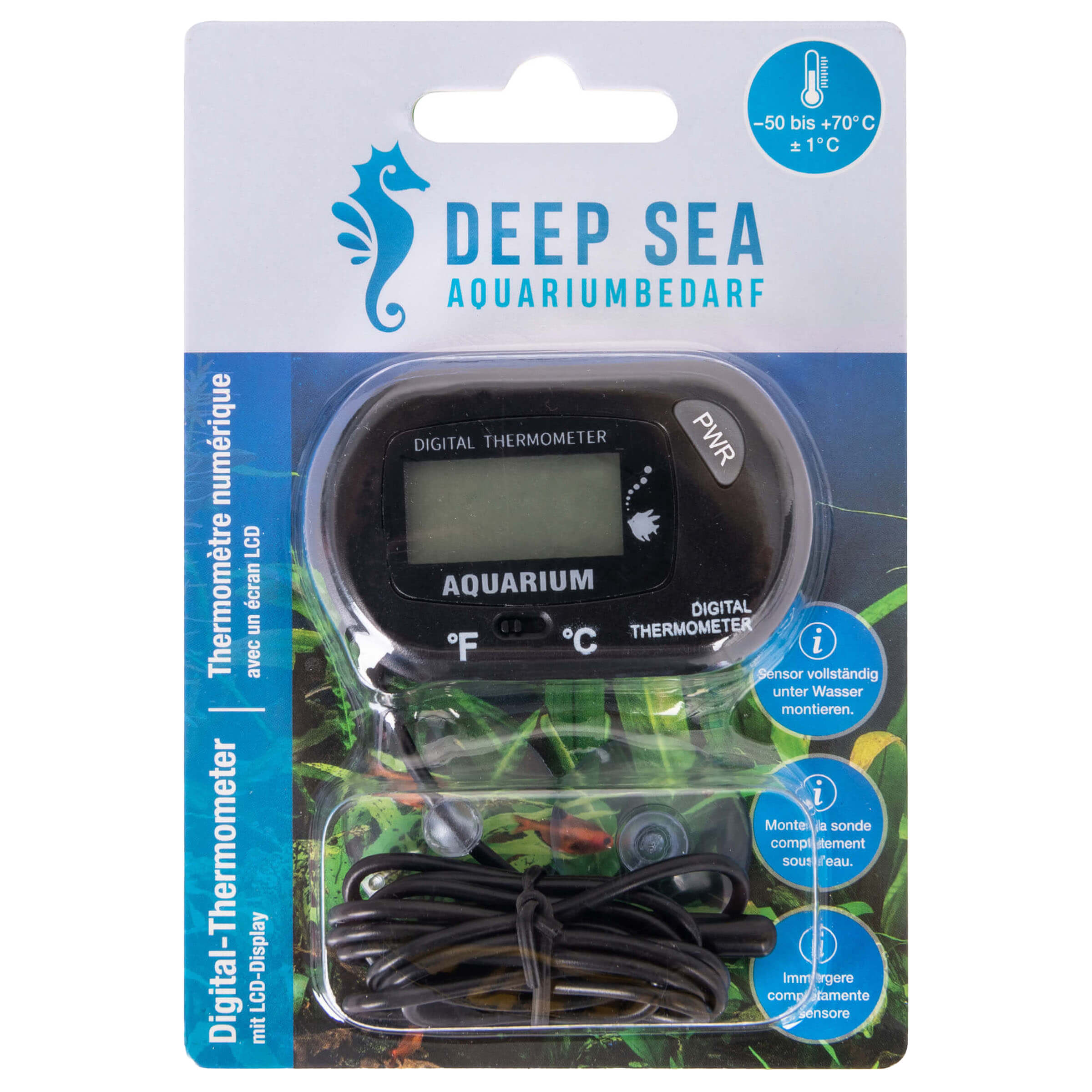 Deep Sea Digital-Thermometer mit LCD-Display 25 mm