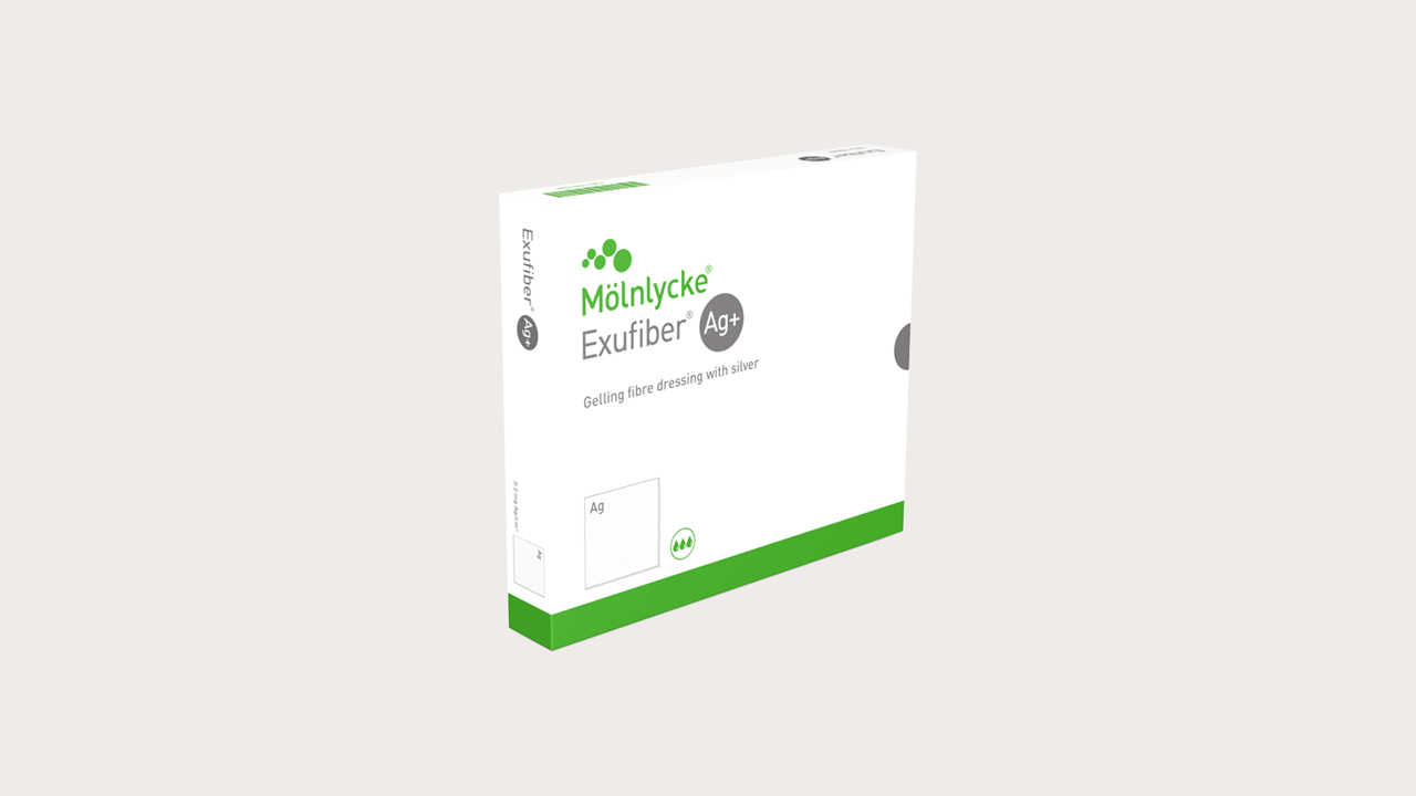 Exufiber Ag+ Antimicrobial Gelling Fiber Dressing