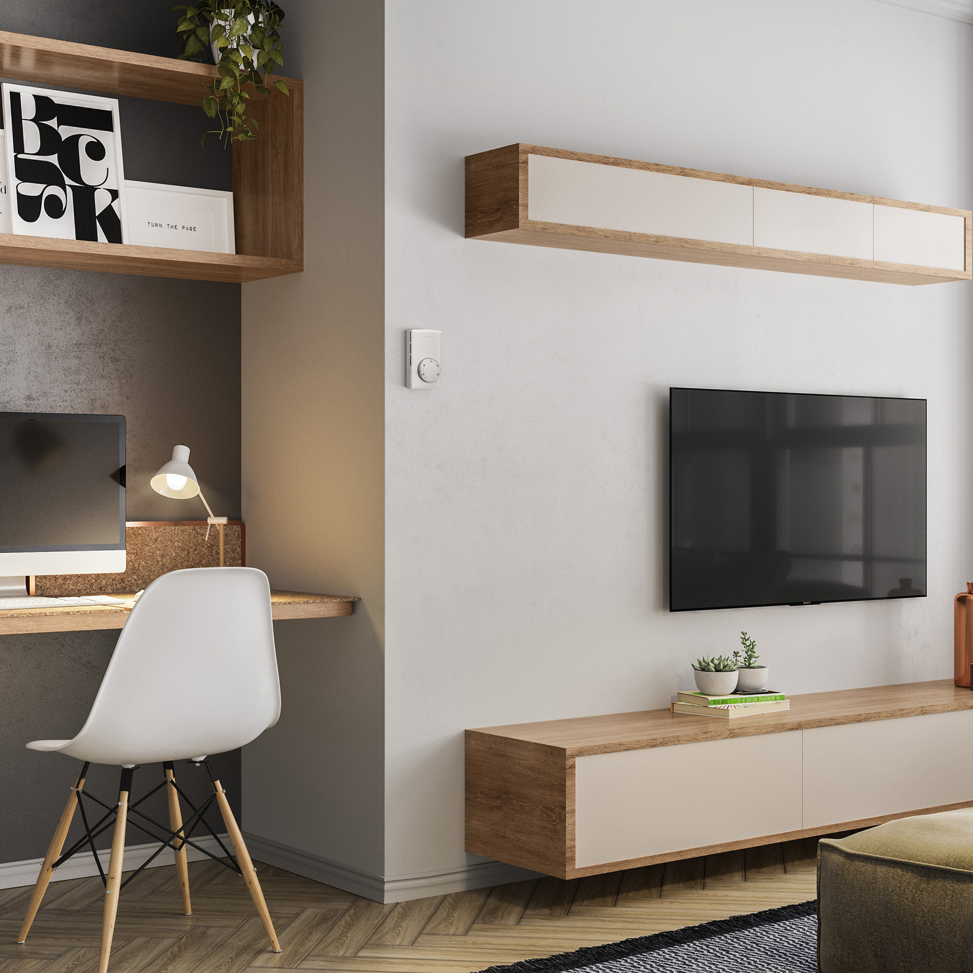 Product image for ELO TD322W THERMOSTAT 2 POLE BOX