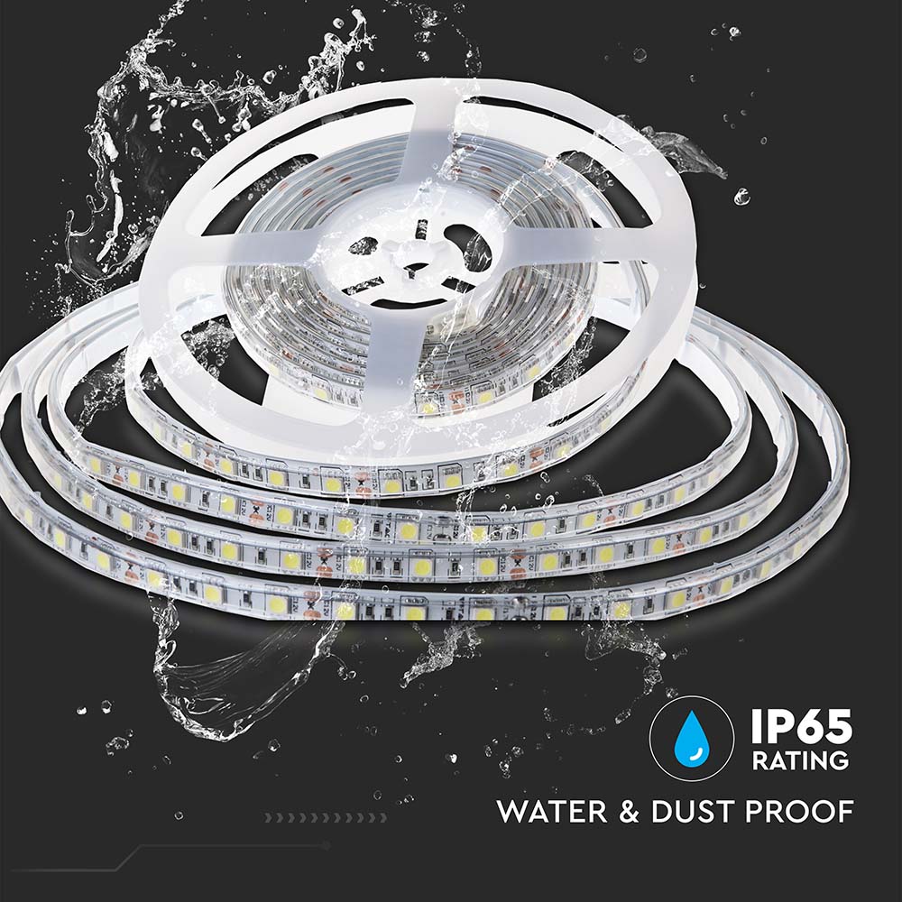LED Strip SMD2835 - 120 LEDs 24V IP65 6400K  Double PCB 10M Roll img 3