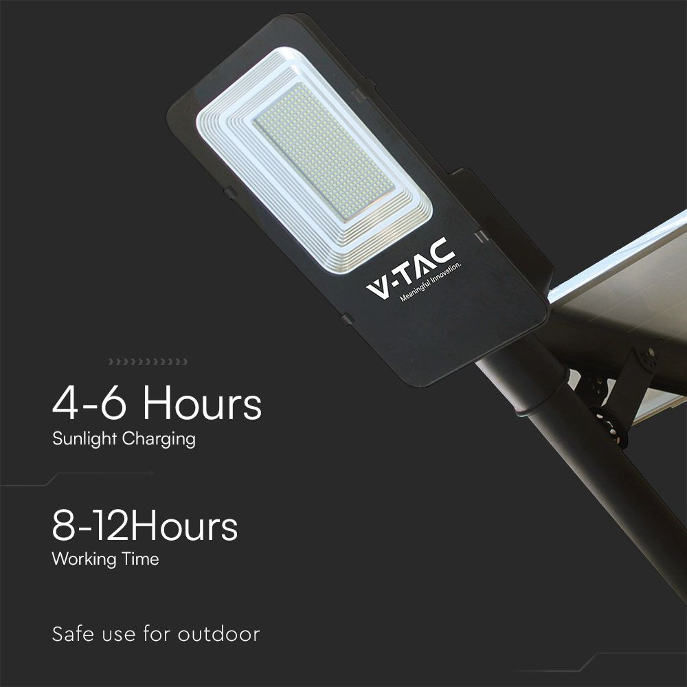 50W LED Solar Street Light 6000K HYBRID img 2