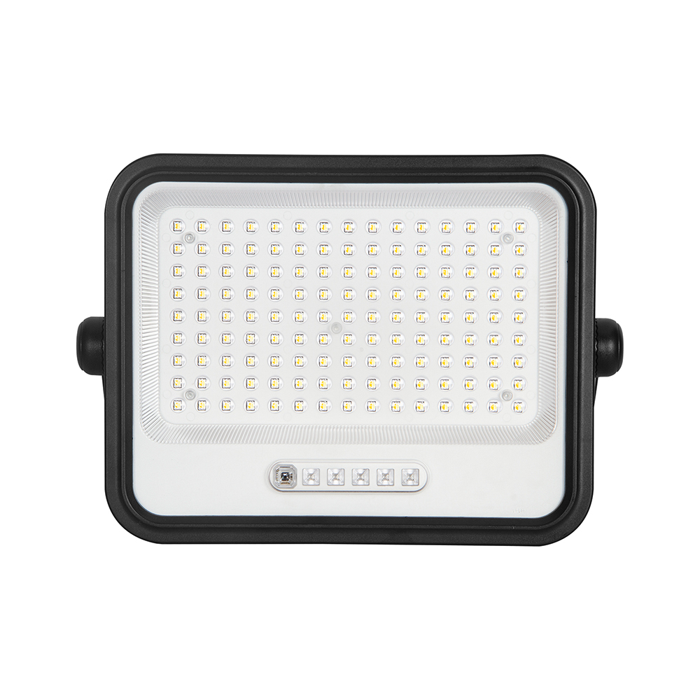 300W LED Solar Floodlight 2000K-8000K Black Body Battery Indicator img 1