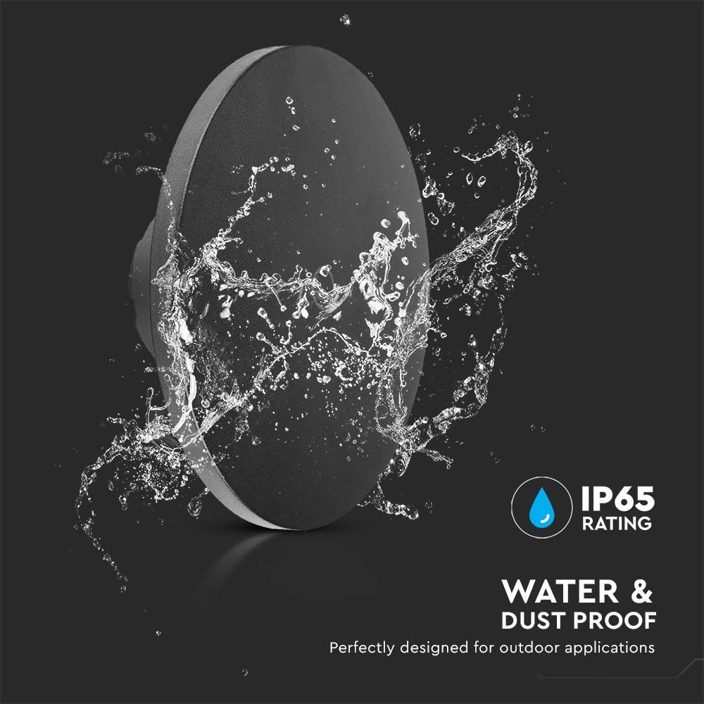 LED Wall Light Black Body Dimmable 3in1 img 2