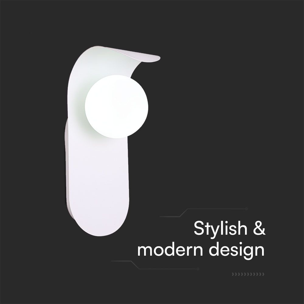 Designer Wall Fitting Gypsum G9 White Body