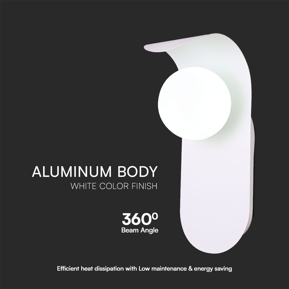 Designer Wall Fitting Gypsum G9 White Body img 1