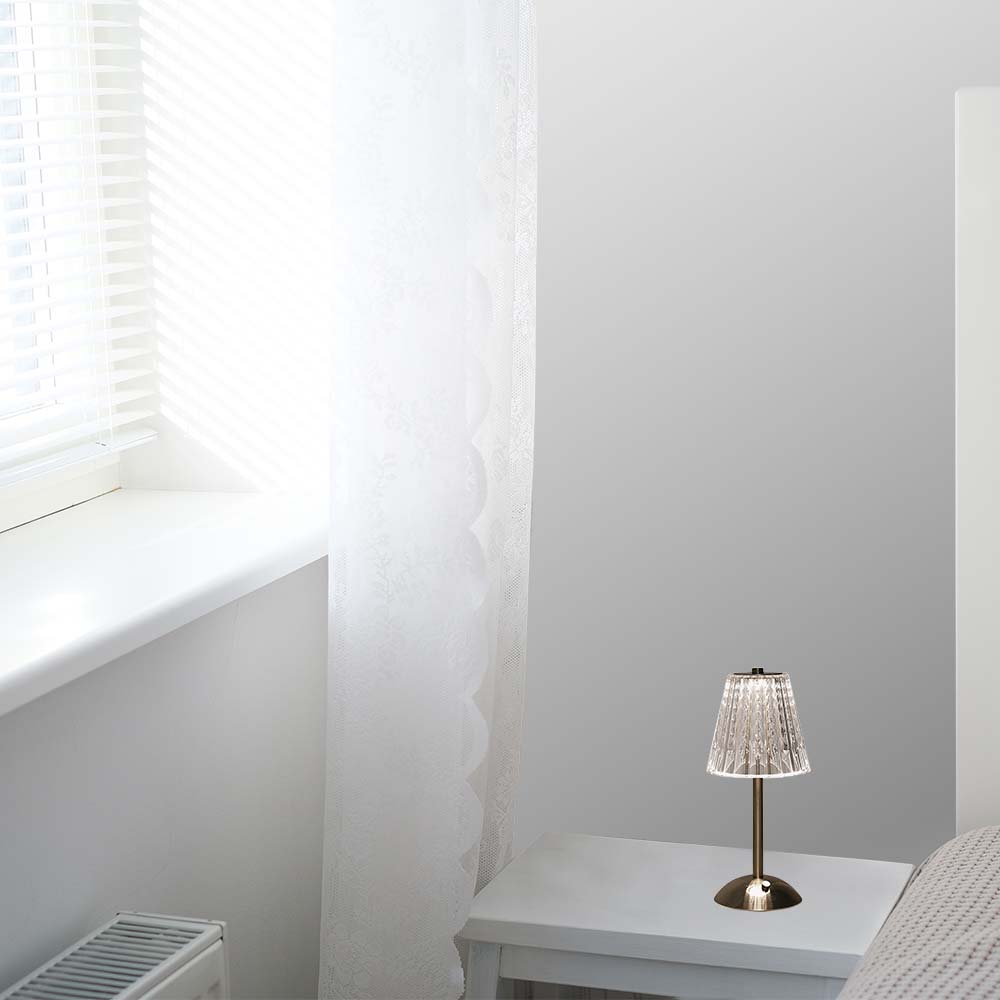 3W Led Table Lamp Nickle Sand 3in1 img 1