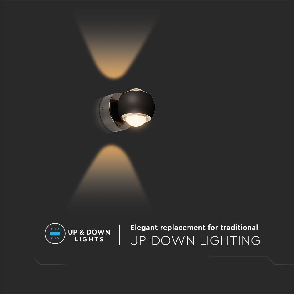 10W LED Wall Lamp Light Black 3000K img 2