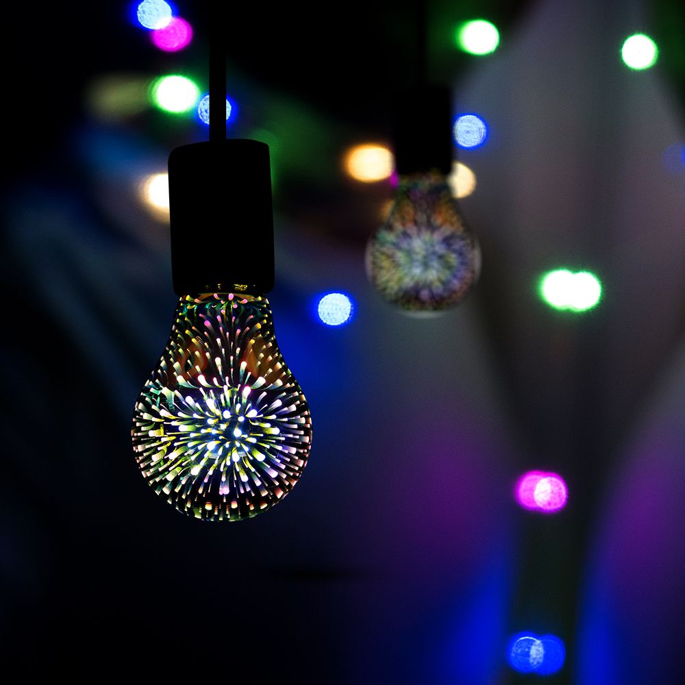 LED - 3W E27 Filament 3D A60 3000K