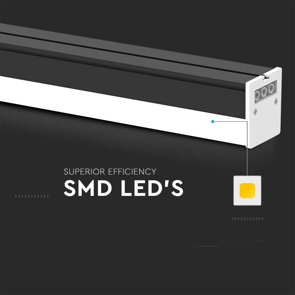 40W LED Linear Light Black 6500K img 1